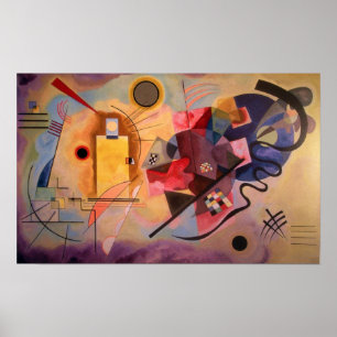 Affiche Bleu jaune