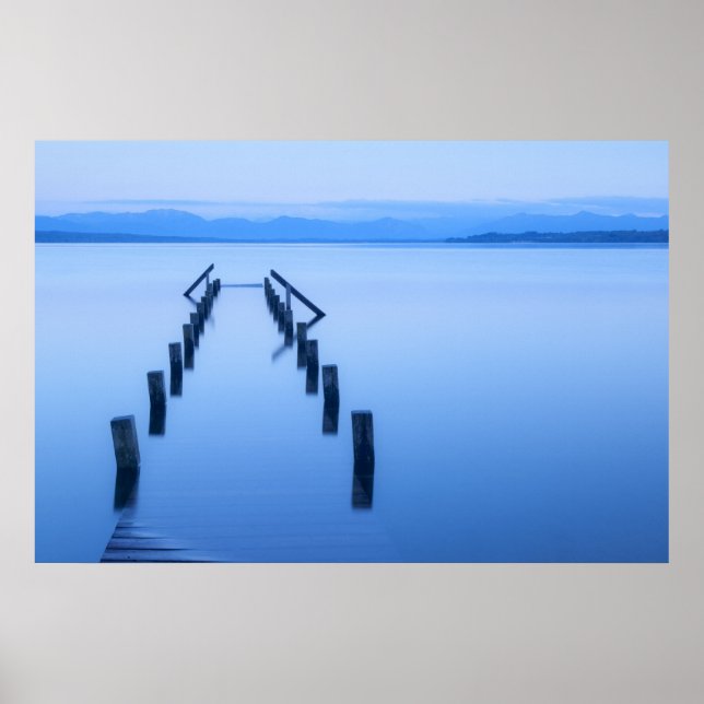 Affiche bleu jetée (Devant)