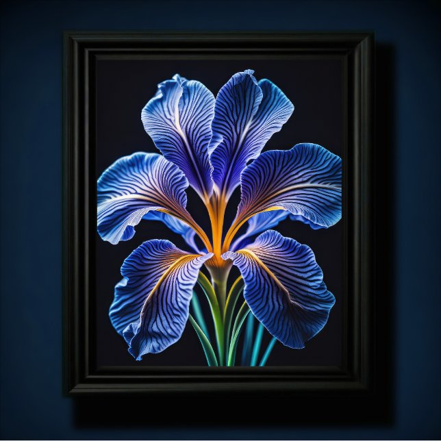 Affiche Bleu Lily II (Créateur téléchargé)