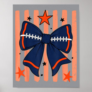 Affiche Bleu marine orange journée de match esprit d'équip