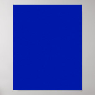 Affiche Bleu (Pantone) (couleur solide)