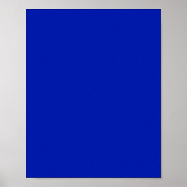 Affiche Bleu (Pantone) (couleur solide) (Devant)
