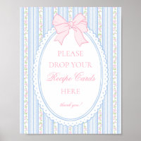 Bleu Pastel Vintage Floral Élégant Partagez une Re