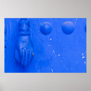 Affiche Bleu Porte Knocker