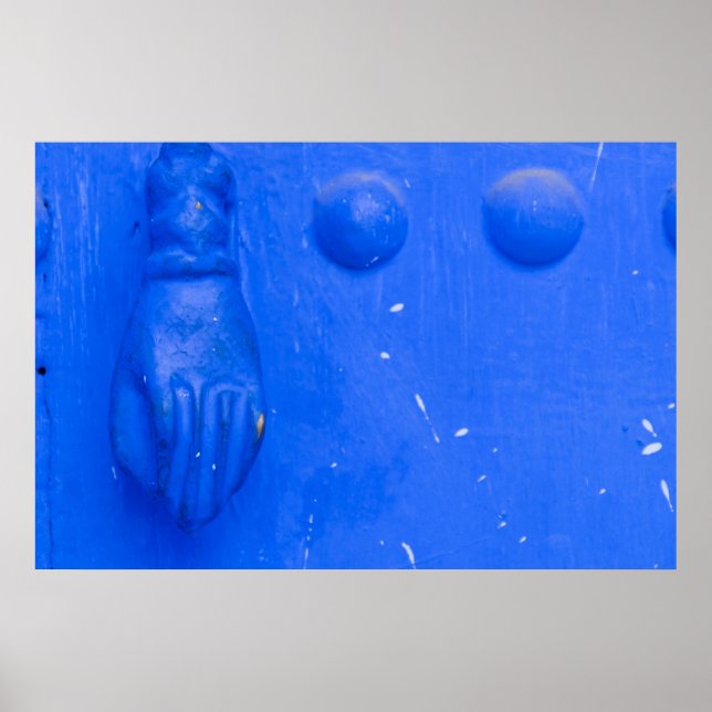 Affiche Bleu Porte Knocker (Devant)