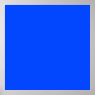 Affiche Bleu (RYB) (couleur solide)