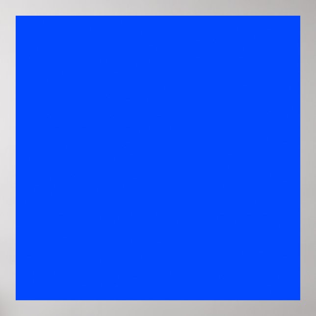 Affiche Bleu (RYB) (couleur solide) (Devant)