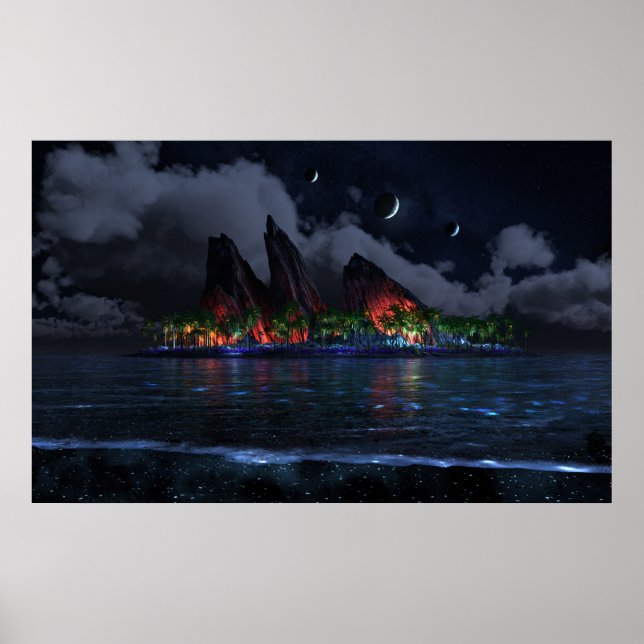 Affiche Bleu sans fin (Nuit) (Devant)