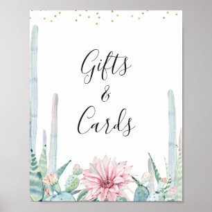 Affiche Bleu Vert Rose Taco Bout Un Baby shower Bébé Signa