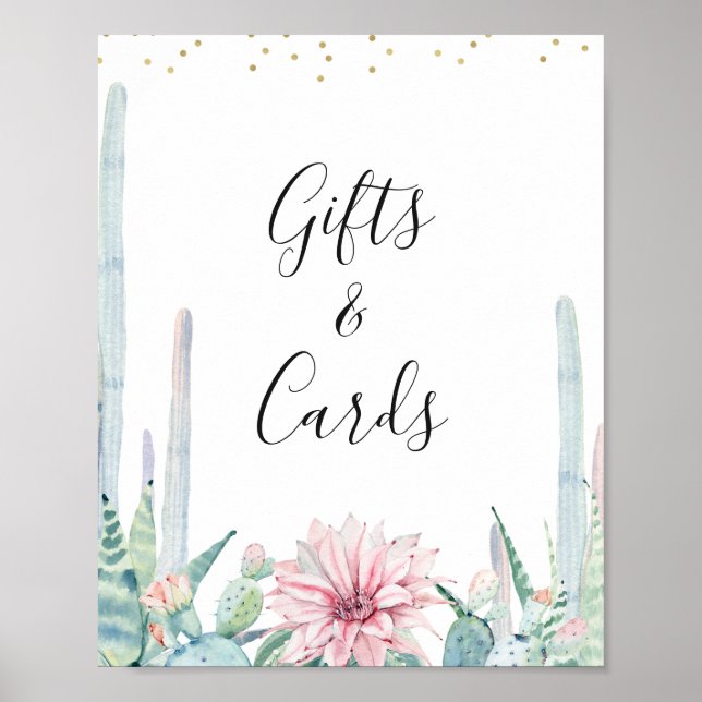 Affiche Bleu Vert Rose Taco Bout Un Baby shower Bébé Signa (Devant)