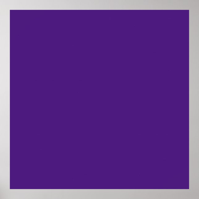 Affiche Bleu-violet (roue de couleur) (couleur solide) (Devant)