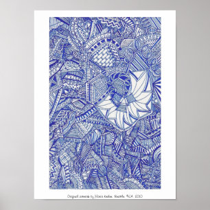 Affiche bleue