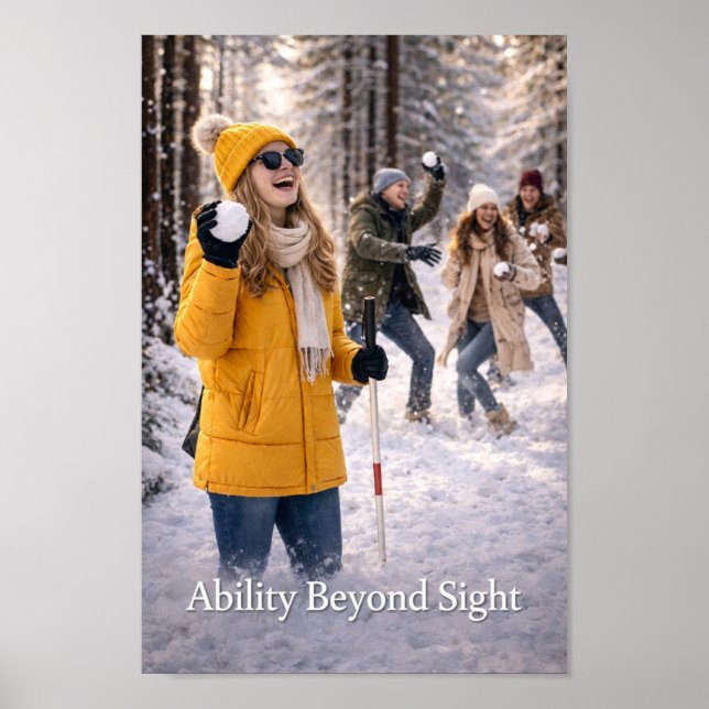 Affiche Blind Awareness  Inclusivity Winter (Devant)
