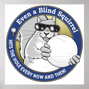 Affiche Blind Squirrel Golf