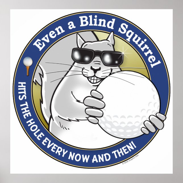 Affiche Blind Squirrel Golf (Devant)