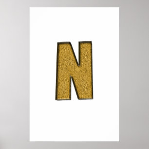 Affiche Bling Gold N