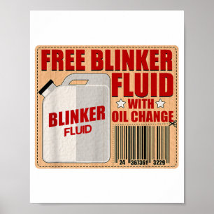 Affiche Blinker Fluid Idiot Gag chemise cadeau pour Mechan