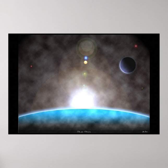 Affiche Bliss bleus (Devant)