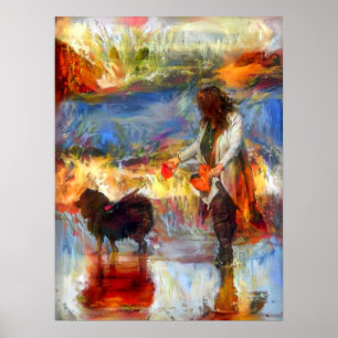 Affiche BLISS CÔTIER Ihana et Me toile 18 x 24