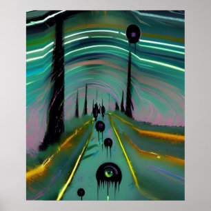 Affiche Blobs noirs