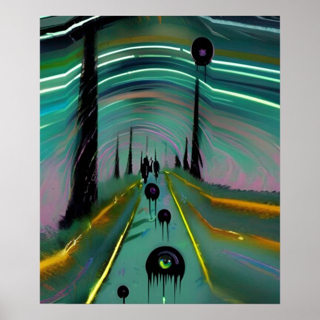 Affiche Blobs noirs (Devant)