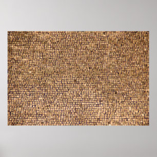 Affiche Bloc de briques Brown