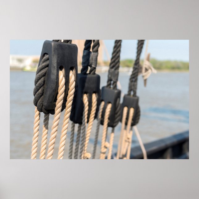 Affiche Block And Tackle Of A Ship (Devant)