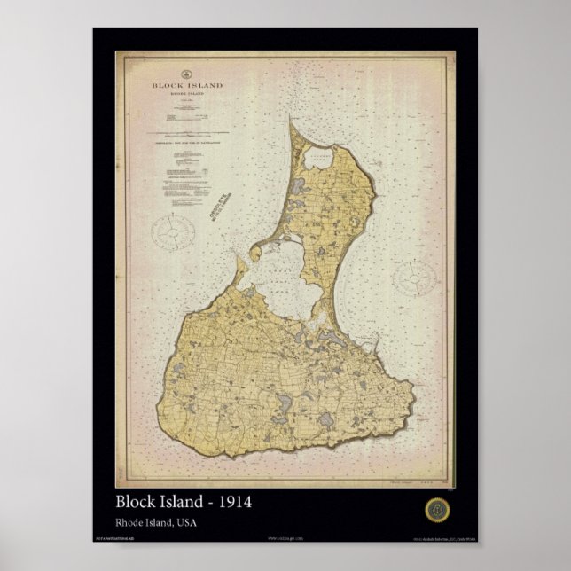 Affiche Block Island 1914 (Devant)