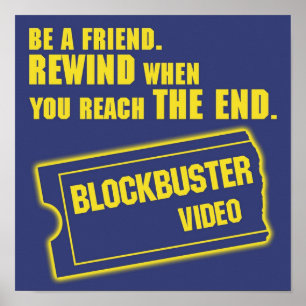 Affiche Blockbuster Video Merchandise