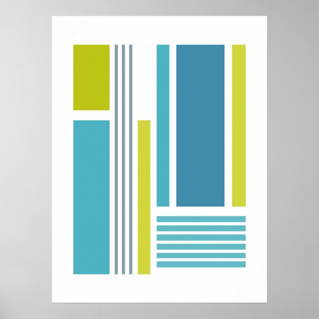 Affiche Blocs & Rayures 4 (Devant)
