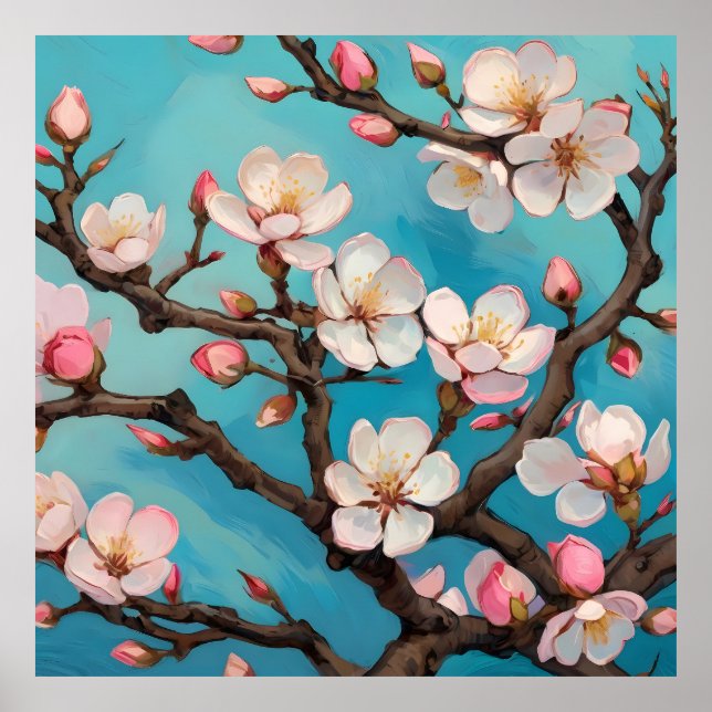 Affiche Bloesem au printemps (Devant)