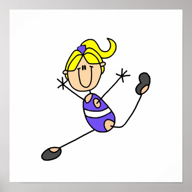 Affiche Blond Girl Gymnast (Devant)