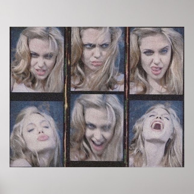 Affiche Blonde Angelina Jolie Headshots (Devant)