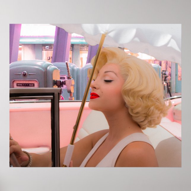 Affiche Blonde et les années 50 (Devant)