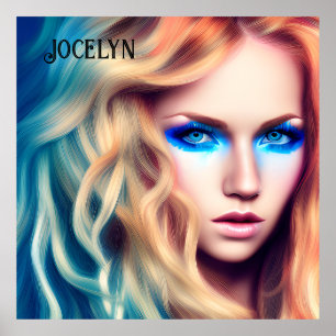 Affiche Blonde Haired Blue Eyed Bombshell