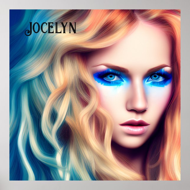 Affiche Blonde Haired Blue Eyed Bombshell (Devant)