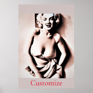 Affiche Blonde vintage Thunder_Cove