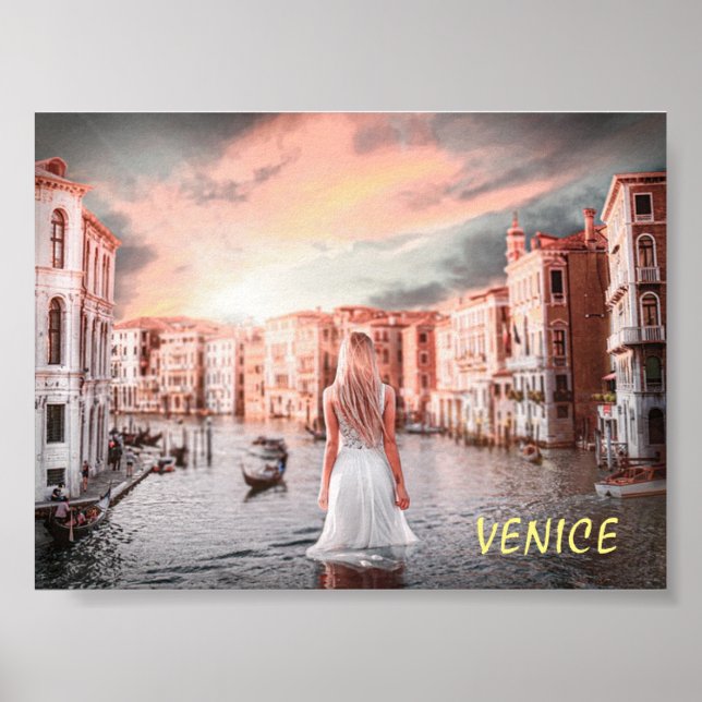 Affiche Blondie Dans Venise Romantique (Devant)