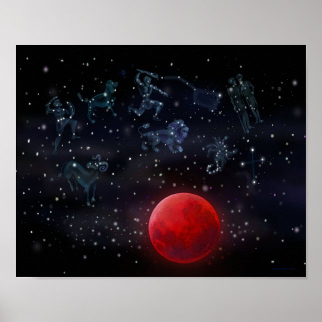 Affiche Blood Moon Constellations (Devant)