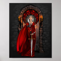 Blood Queen enchanteuse imaginaire imprimé