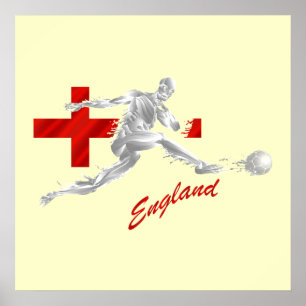 Affiche Blood Sweat and England - football fans gifts