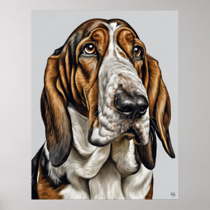 Affiche Bloodhound - Chien Art Imprimer