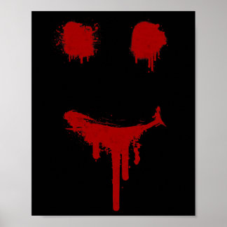 Affiche Bloody Halloween Costume I Blood Splatz Sourire