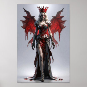 Affiche Bloody Vampire Queen debout Majesque