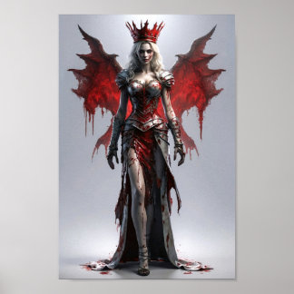 Affiche Bloody Vampire Queen debout Majesque