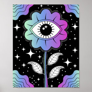 Affiche Bloom psychédélique