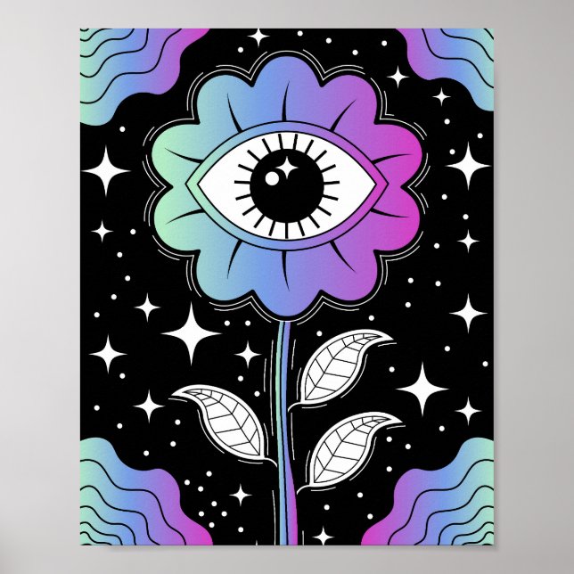 Affiche Bloom psychédélique (Devant)