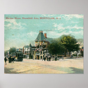 Affiche Bloomfield Ave., Montclair NJ 1908 Vintage