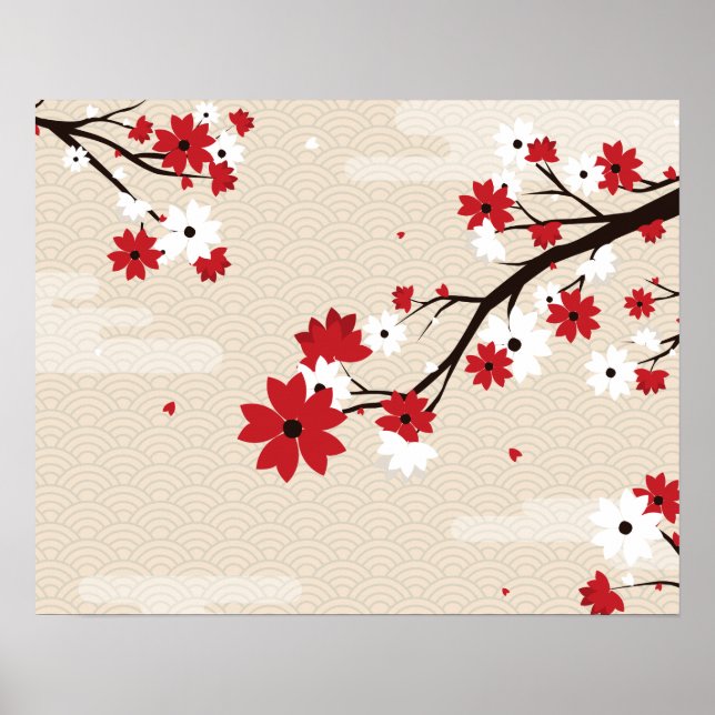 Affiche Blooming flowers (Devant)
