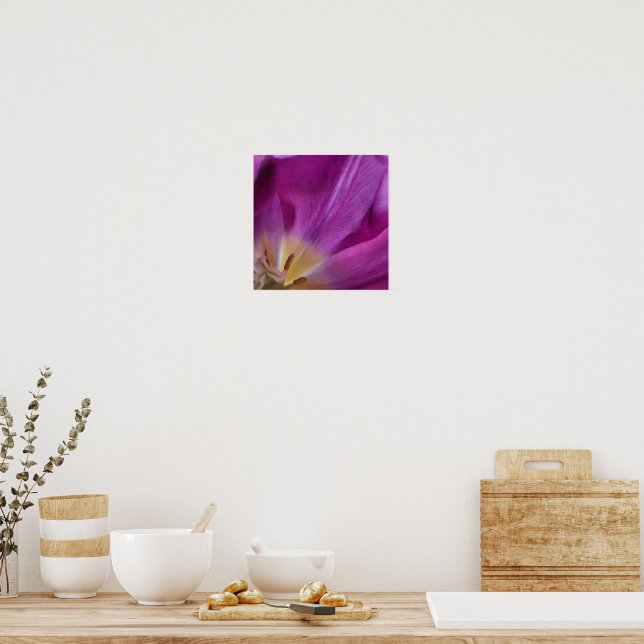 Affiche Blooming Purple Tulip Print (Cuisine)